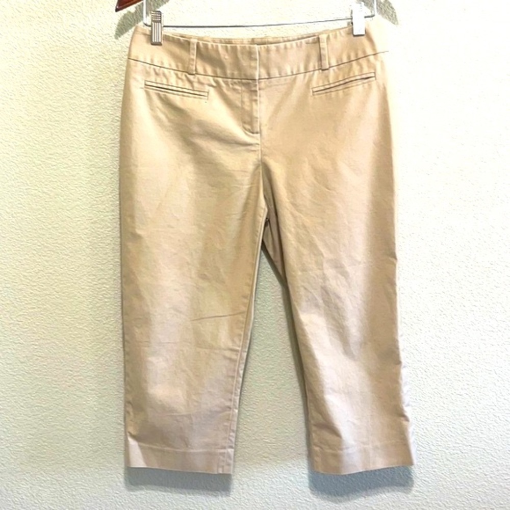 Halogen Taylor Fit Khaki Capris Pants